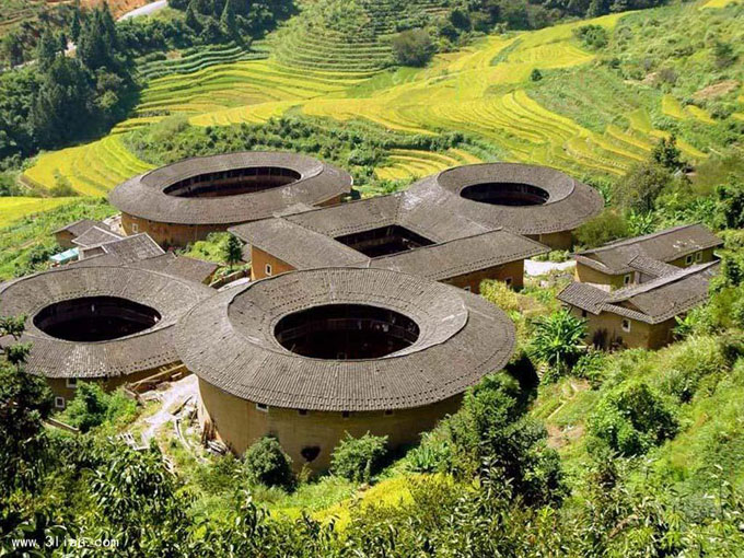 福建土楼-文化旅游建筑设计-建筑设计公司—银火建筑
